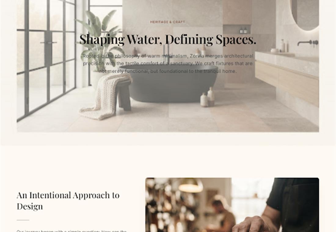 Zorvia bathroom design studio